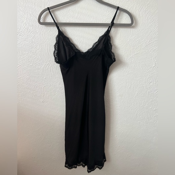 Out From Under Black Slip Dress - Picture 1 of 2